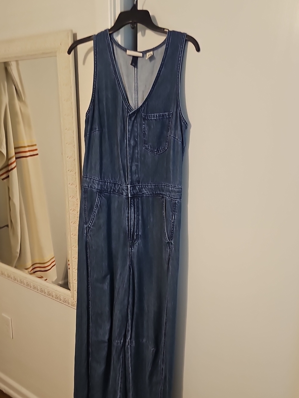 Universal Thread Dark Blue Wide-Leg Sleeveless Jumpsuit